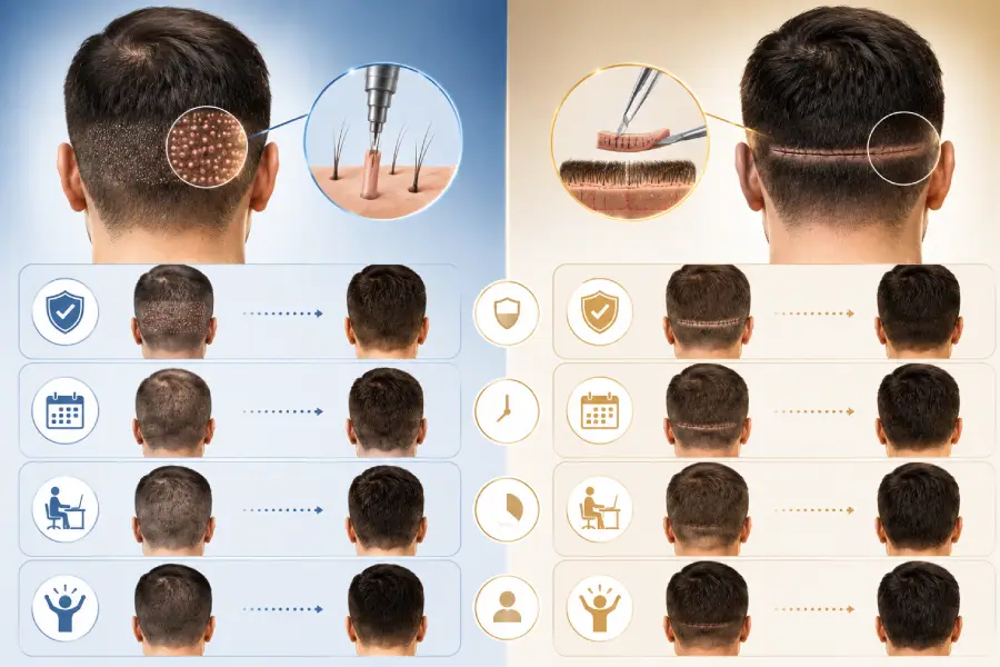 How Do FUT and FUE Recovery Timelines Differ?